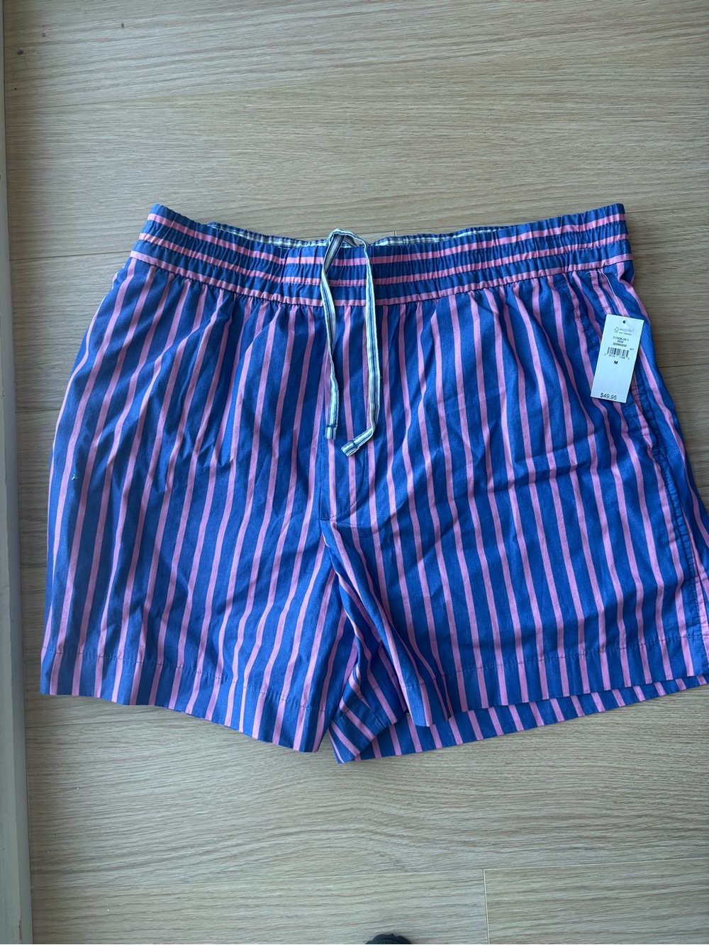GAP Women's Blue and Pink Striped Leisure Shorts